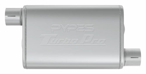 Turbo Pro Muffler Pypes Performance Exhaust MVT16: 3.0 Inch Offset Inlet/Offset Outlet, Multi