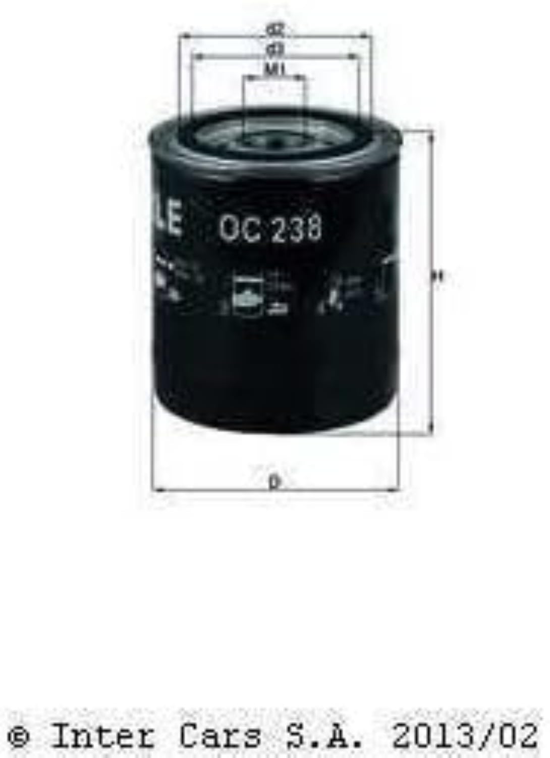 Oil Filter MAHLE OC 238