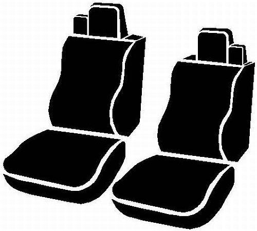 TRS40 FIA Solid Gray Wrangler TRS47-16 Solid Seat Cover (Front Bucket Seats/Saddle Blanket)