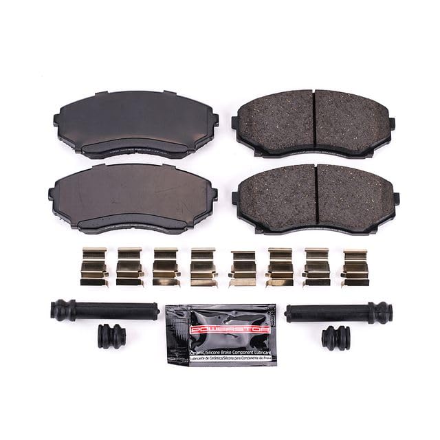 Power Stop Z23-1038 Z23 Evolution Sport Carbon Fiber Infused Ceramic Brake Pads with Hardware For Mazda MPV 1992-1998, Mazda MPV 2000-2006 [Model Specific]