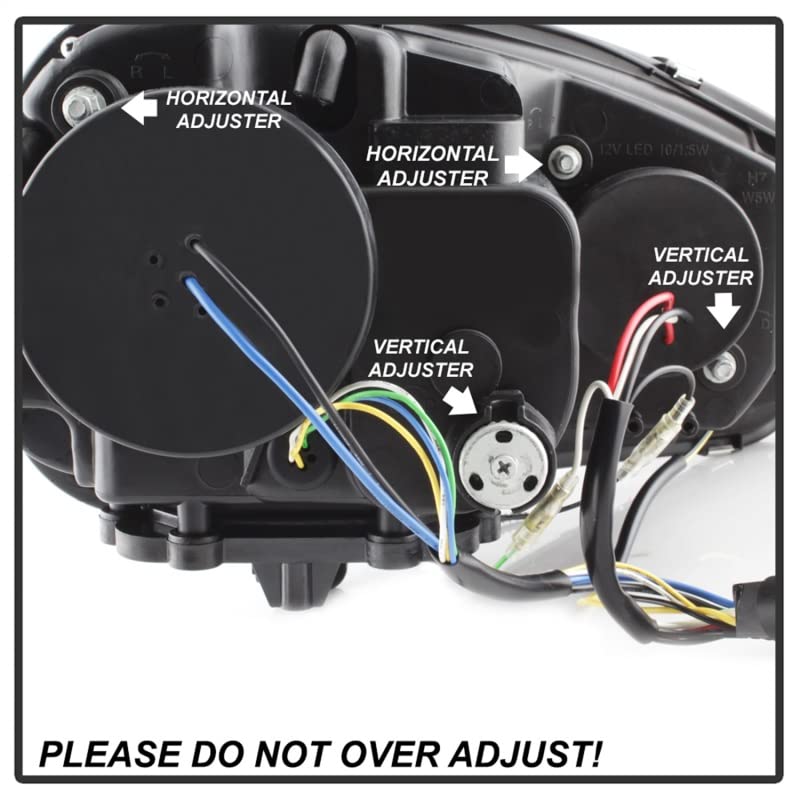 Projector Style Spyder Auto Headlights Black/Clear 5017529