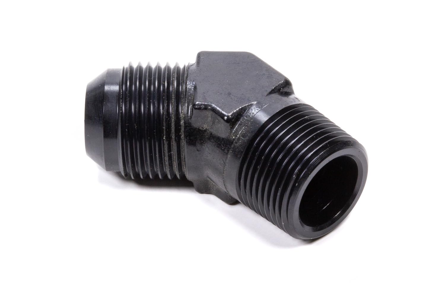 Black Fragola Performance Systems 482311-BL Size (-10) x 3/8' MPT 45° Adapter Fitting