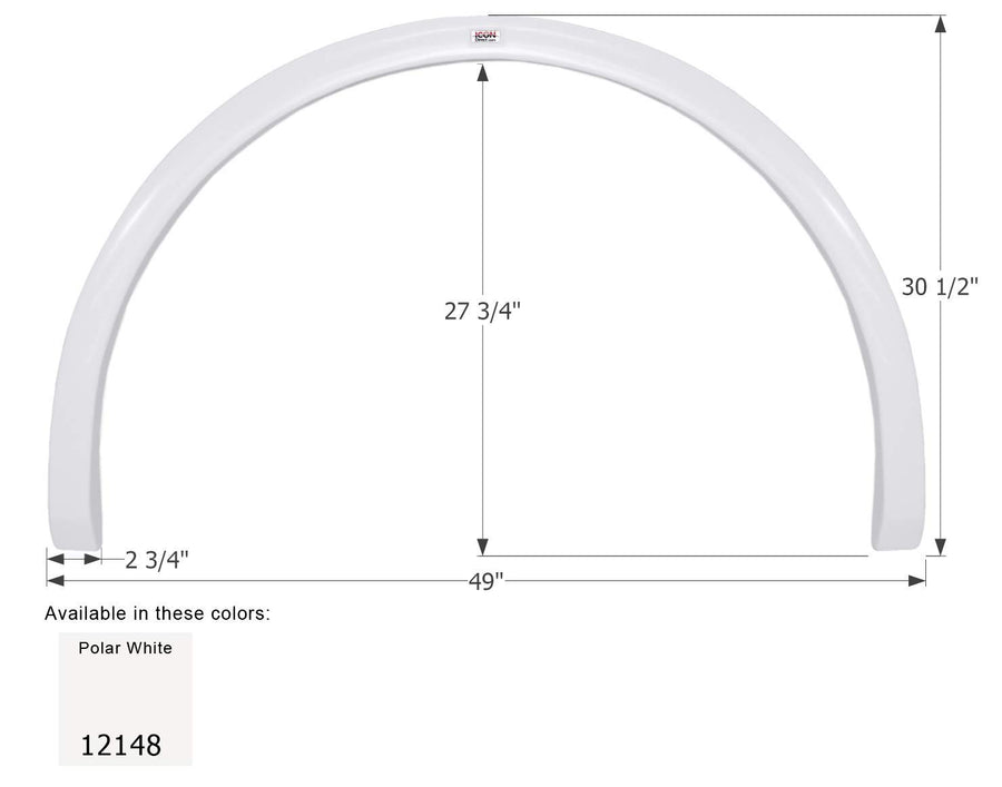 Fender Skirt ICON, Single, Fleetwood, FS2148, Unpainted