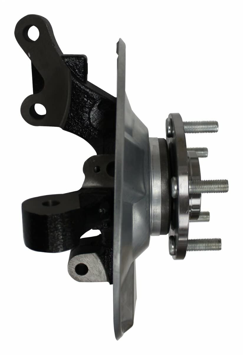 Steering Knuckle and Hub Assembly Crown Automotive 68088498AD, Black Silver