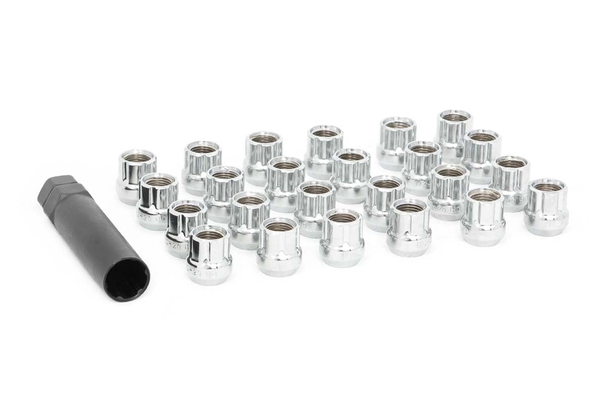 Rough Country Lug Nut Set Chrome 1/2X20 Wheel with Painted (0 x 0. inches /0 x, 0 inches Offset)