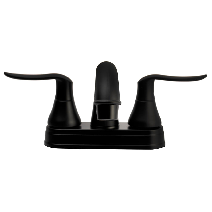 Dura Faucet RV Lavatory Faucet - Elegant Arc Spout Matte Black