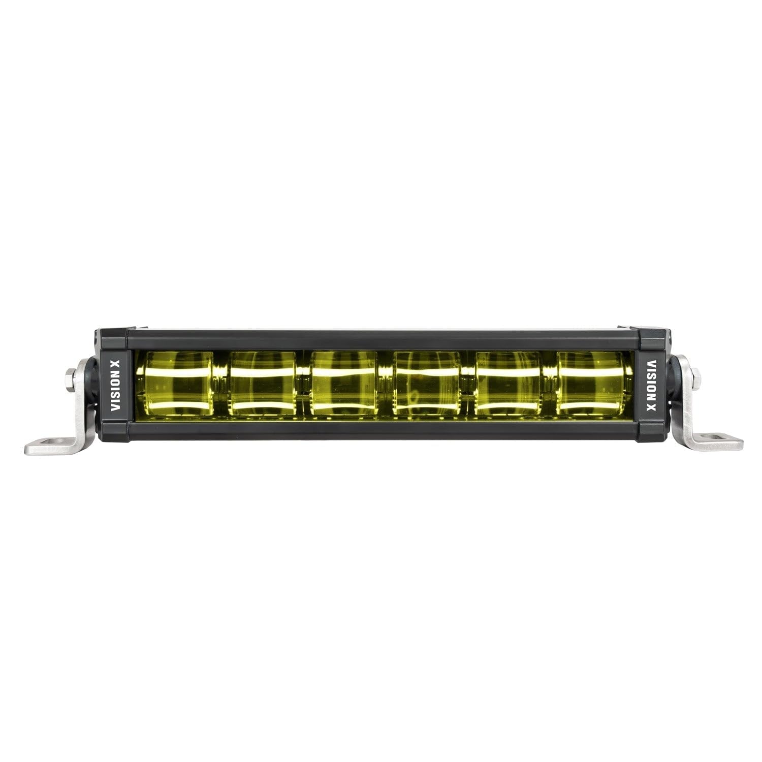 12" Vision X Lighting XPL SAE J-583 Auxiliary Fog Light BAR 6 LED Selective Yellow Including END Mount and Harness