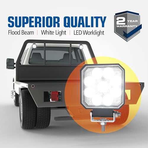 Worklamp ECCO E92006W: LED (9), Flood Beam, Square, 12-24V