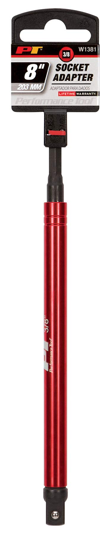 3/8" Drive Performance Tool W1381 8" Socket Adapter for Efficient Socket Access and Precision Mechanics