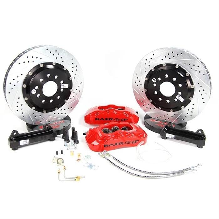 Baer 4401006R Brakes 14" Pro+ Front Brake Kit, Red, SDZ