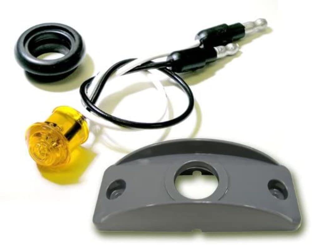 Led Marker/Clearance Peterson 176BKA, Round, Kit W/Bracket, 0.75" Pc