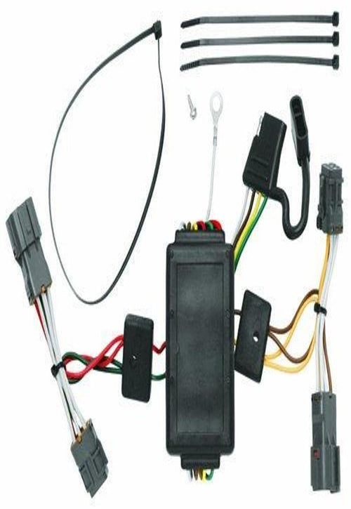 TEKONSHA 118431 Tow Ready T-One® T-Connector Harness, 4-Way Flat, w/Circuit Protected Converter, Compatable with 2007-2012 KIA Rondo, 2010-2019 KIA Soul, Black