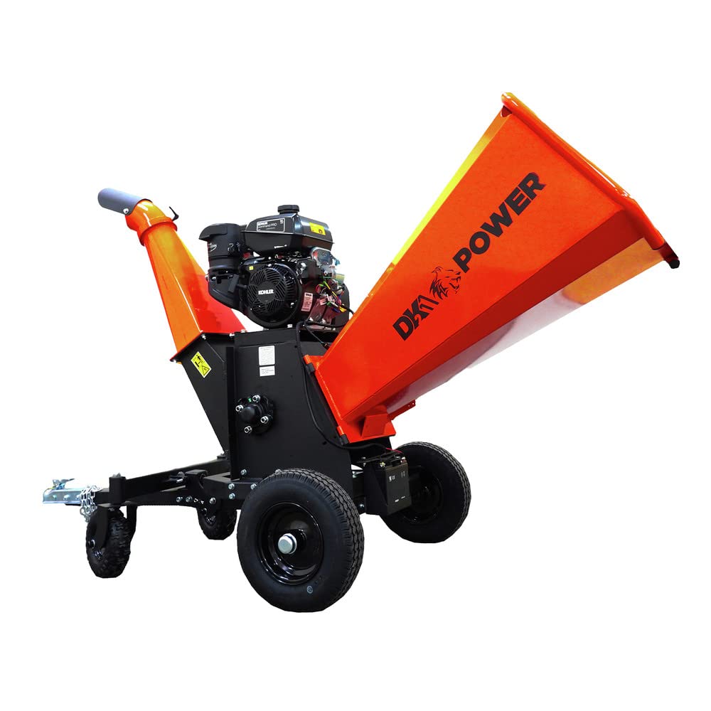 6in DK2 Kinetic Wood Chipper with Electric Start and AUTO Blade Feed CH440 Command PRO Commercial Gas Engine