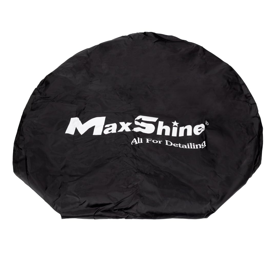 Maxshine Wheel Covers Universal, 4-Pack (Black) | Fits Rims Up to 22” Diameter | Protective Wheel & Tire Covers for Cars, Trucks, SUVs, RVs, Trailers | Auto Detailing Accessories for Storage