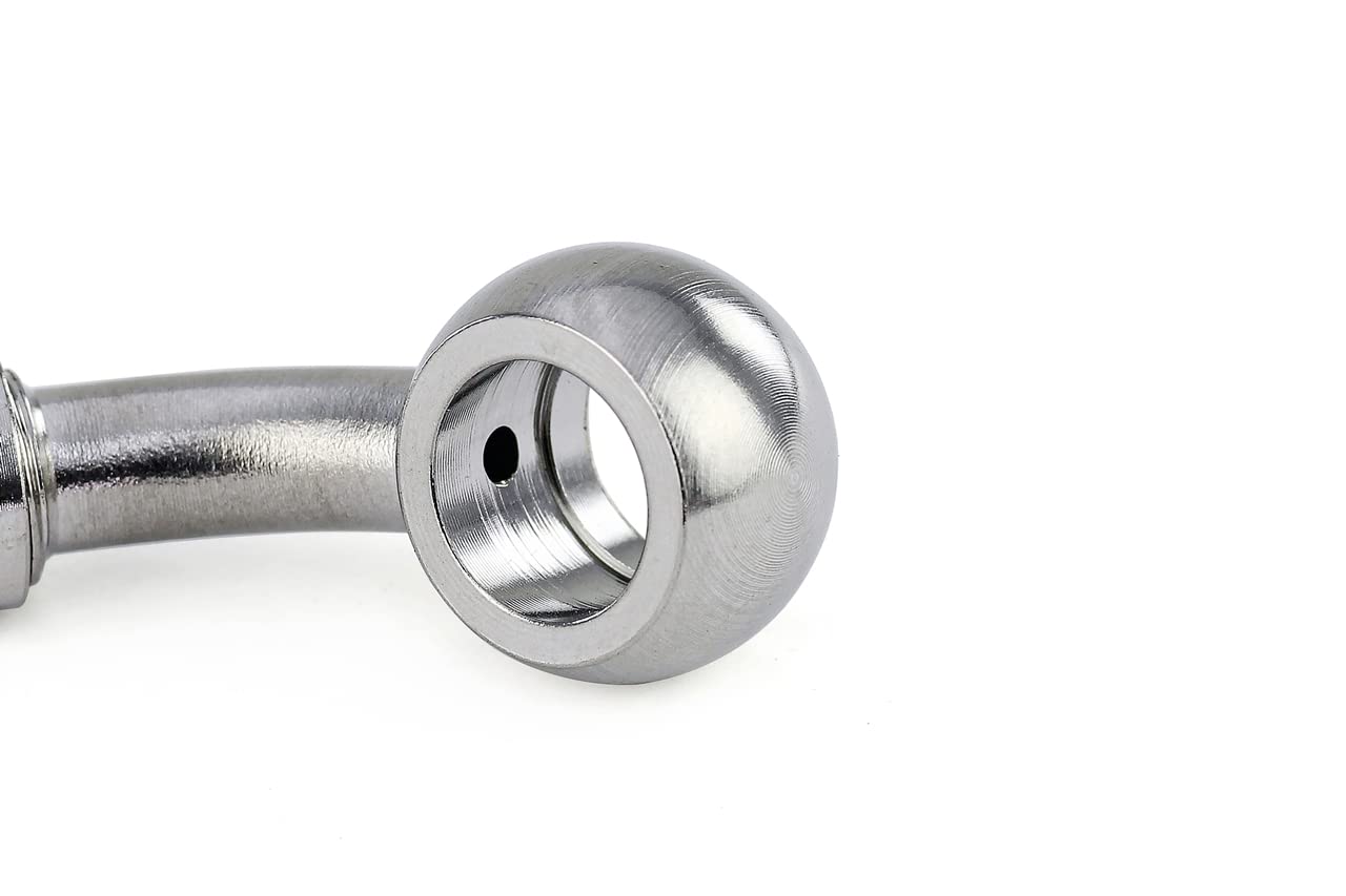 20 Degree HPS Performance 10mm Banjo -3 Stainless AN Hose End, 350-2003SSB
