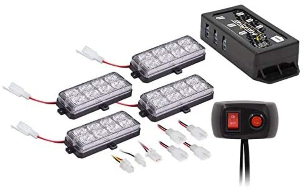 Grille Strobe Kit - Heise - Amber - Municipality Series (HE-MUSTR-GRA)