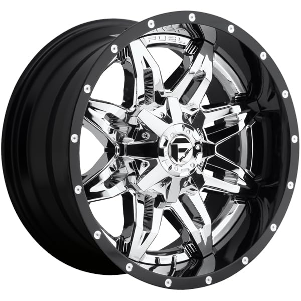 Chrome FUEL 2PC Wheel with Painted (20 x 10. inches /8 x 165 mm, -19 mm Offset) D26620008247
