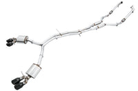 AWE Exhaust SwitchPath for Audi B9 S4 - Non-Resonated - Diamond Black 102mm Tips (3025-43034)