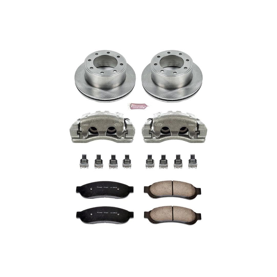 Power Stop KCOE1799 1-Click OE Replacement Brake Kit with Calipers For Ford F-250 Super Duty 2005-2007, Ford F-350 Super Duty 2005-2007 Autospecialty [Model Specific]