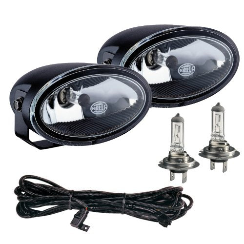 12V/55W Hella FF50 Series Clear Halogen Fog Lamp Kit, Multi