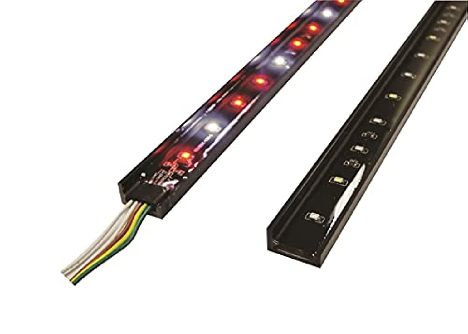 49" Rampage Products LED Tailgate Light Bar | Black, Superbrite LED 6 Function, Brake, Left/Right Turn Signals, Flasher/Running Lights, Reverse/Backup Lights | 960137 | Universal Fit