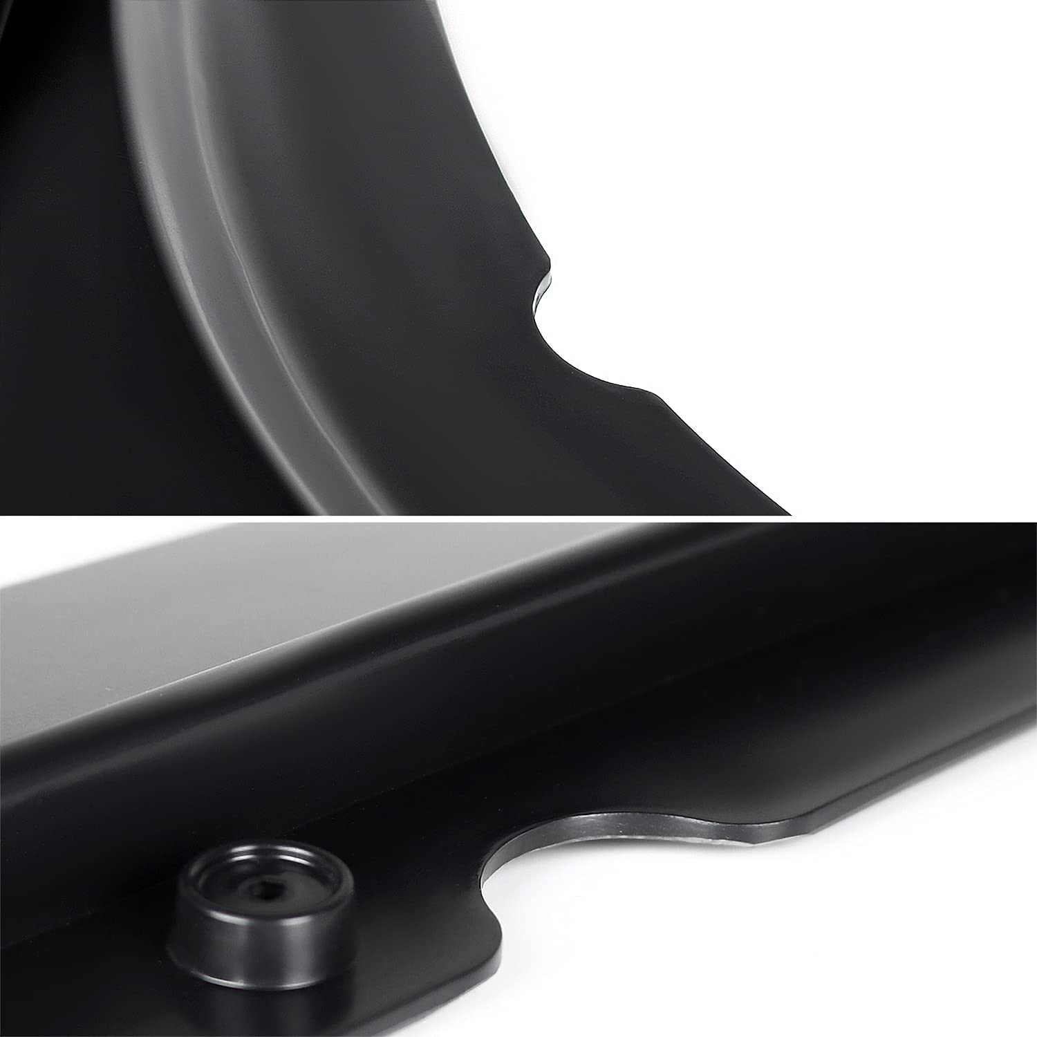 Spec-D Tuning Front Bumper Lip Black Body Kit Lower Spoiler Compatible with 2016-2018 Honda Civic Sedan