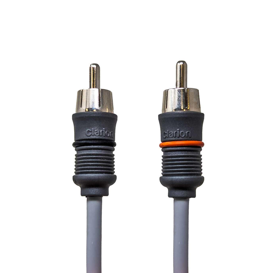 18' Clarion CMC-GRYAIC2-18 2 Channel Marine Grade RCA Style Audio Interconnect