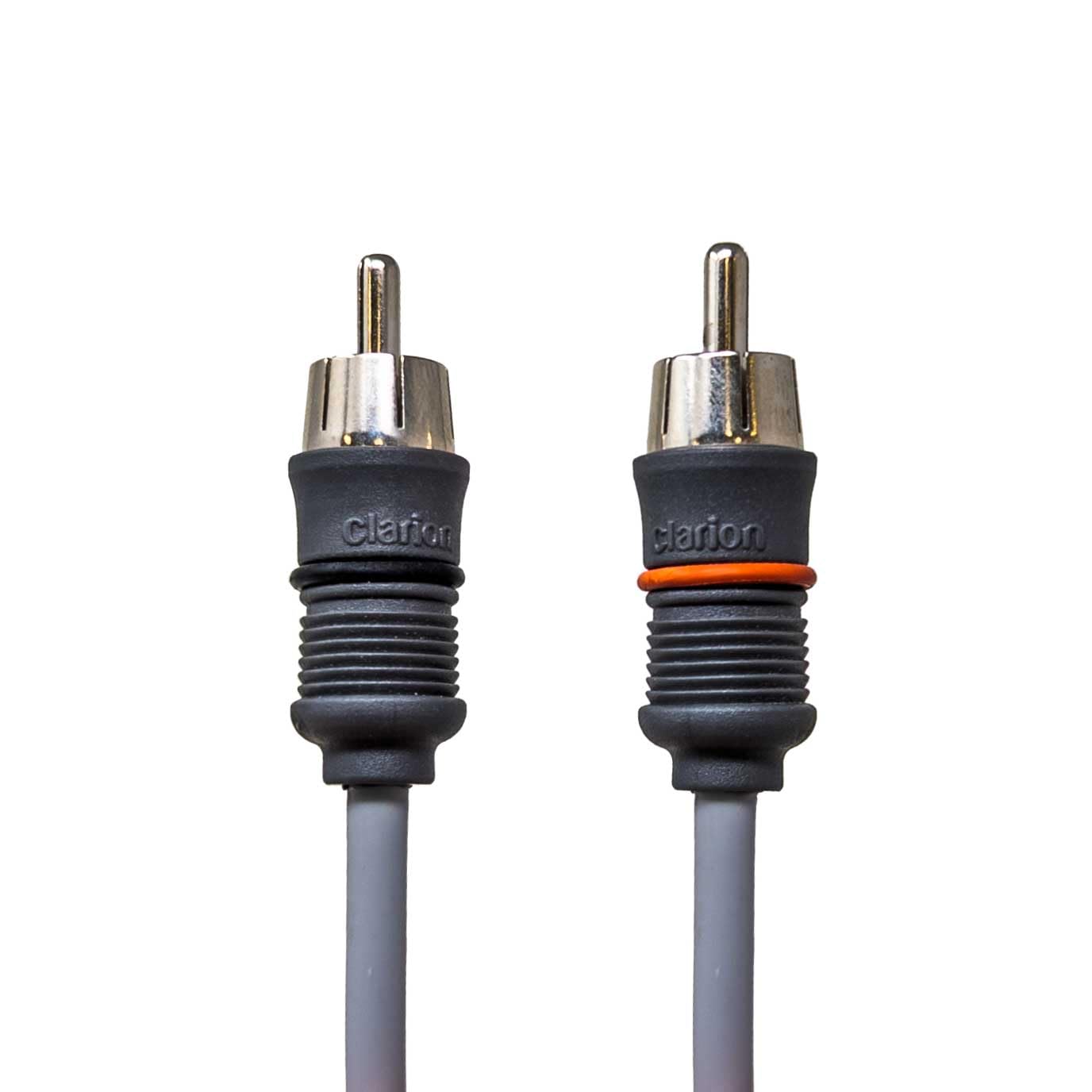 Clarion 3' CMC-GRYAIC2-2-Channel Marine Grade RCA Style Audio Interconnect Open Box