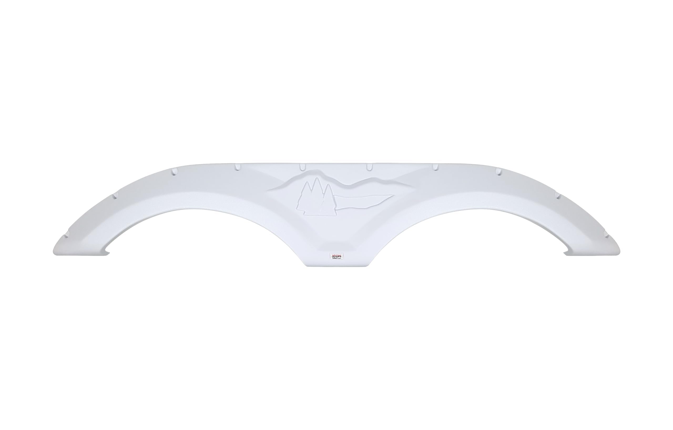 Tandem Axle Fender Skirt ICON 12072 FS2072 for Forest River Wildcat - Polar White