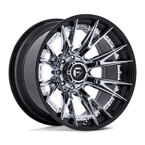 FUEL OFF-ROAD 22X12 FC402 CATALYST 8X180 4.77-44mm CHROME WITH GLOSS BLACK LIP - FC402PB22128844N