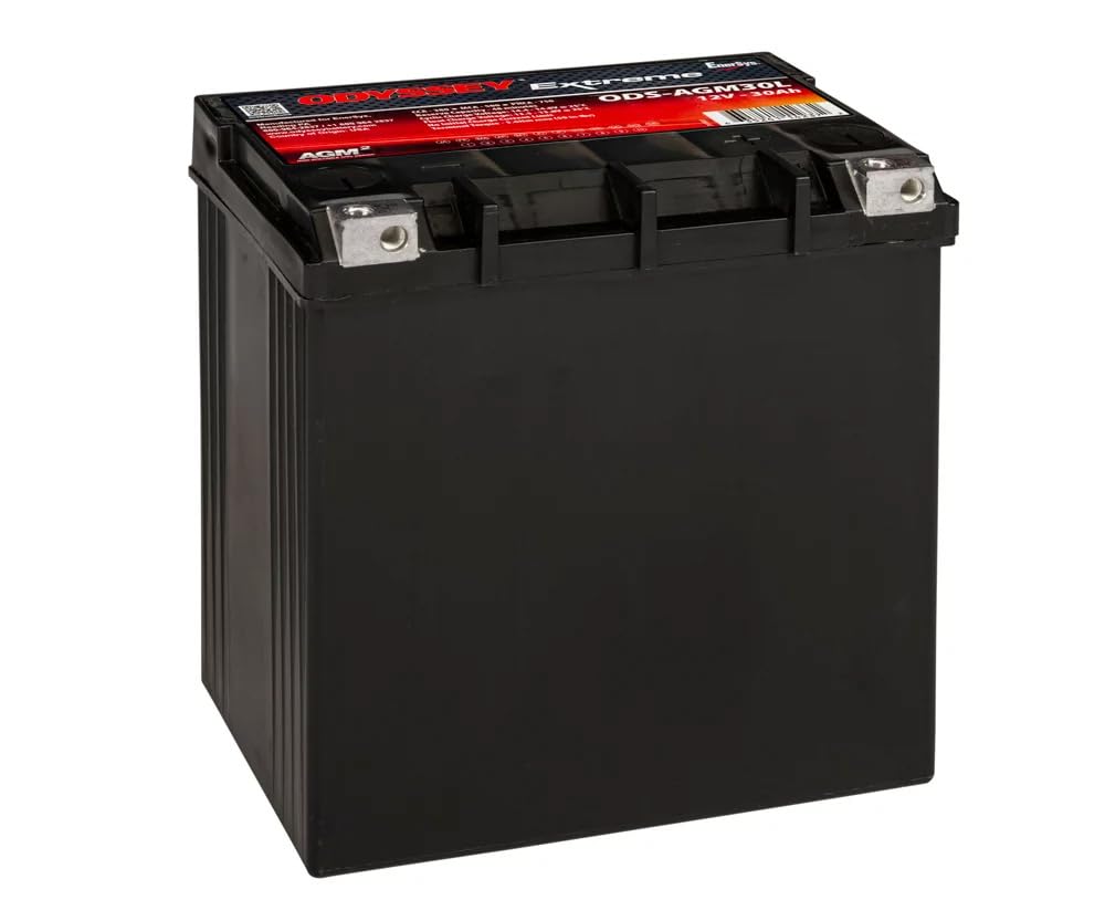 Extreme Series Odyssey Battery, Powersport, AGM, 12V, 575 Cranking amps, Top/Side Post Terminals, 6.6 in L x 6.9 in H x 4.9 in W, Each