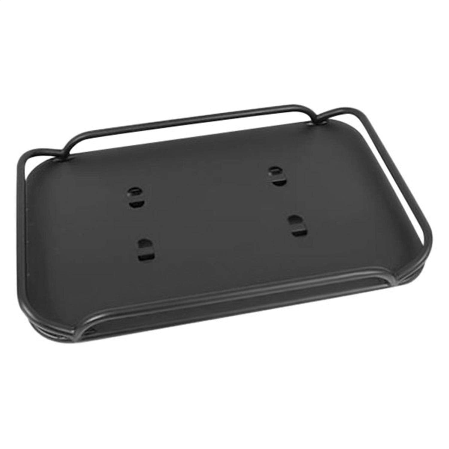 Rear RAMPAGE PRODUCTS Fold-Up Storage Rack for Jeep Wrangler JK | Black Powdercoat, Interior Mount, Fold-Up w-Rear Seat Removed | 86624 | Fits 2007-2018 Jeep Wrangler JK 2-Door