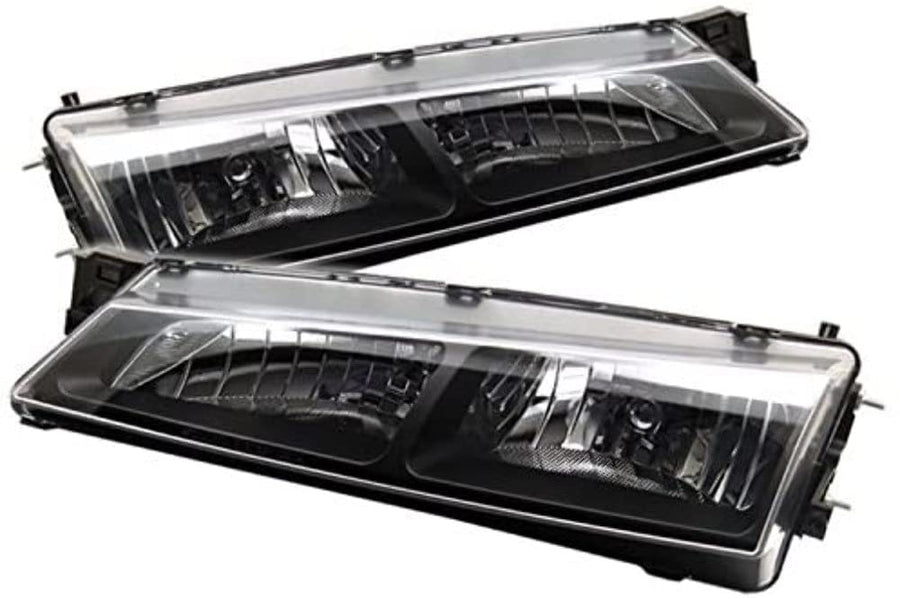 Black/Clear Spyder Auto 5012616 Crystal Headlights