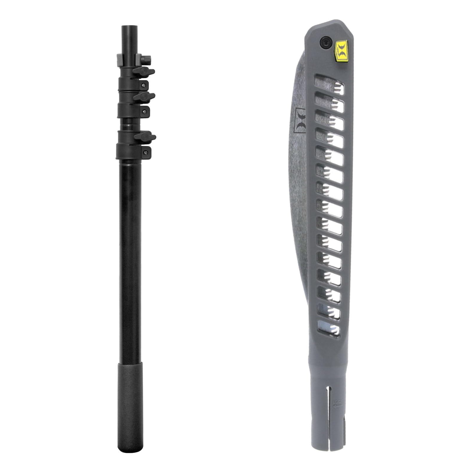 15ft Hawk Ranger Pole Saw with 11" High Carbon Steel SK5 Blade & Lightweight Aluminum Pole | Rugged Extendable Corrosion-Resistant Folding Hand Saw for Tree Trimming