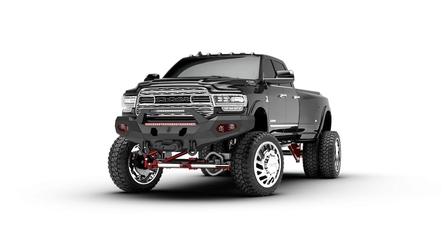 iDentity Road Armor Full Width Raw Front HD Bumper 2204DF-B1-P3-MH-BH