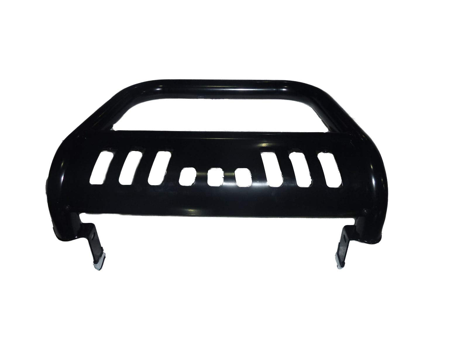 Bull Bar TrailFX with Skid Plate Fits Chevrolet Silverado 1500 2020-2025 Black Powder Coated Steel 3 Inch Diameter Bolt-On Holes for Optional Lighting TrailFX B0036B