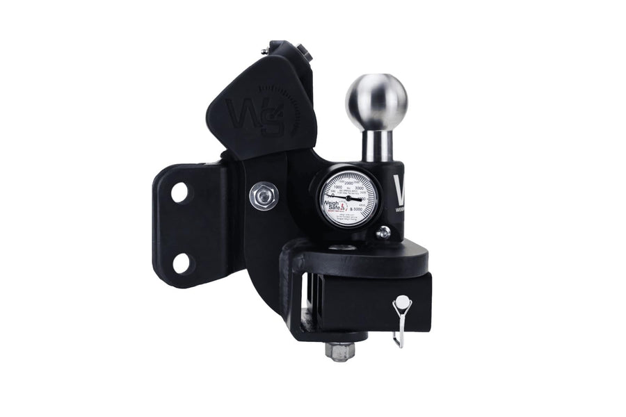 TrueTow Weigh Safe Heavyweight Distribution Hitch - Adjustable 10" Drop w/2" Shank - 18,500 lbs GTW w/Keyed-Alike Hitch Pin Lock, Coupler Lock, & Padlock