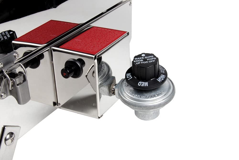 Stow N' Go Camco 58131 160 Gas Grill with Thermometer and Igniter, White