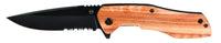 Zebrawood Performance Tool W9372 Folding Pocket Knife with Assisted Opening and Partially Serrated Blade (2 Pieces)