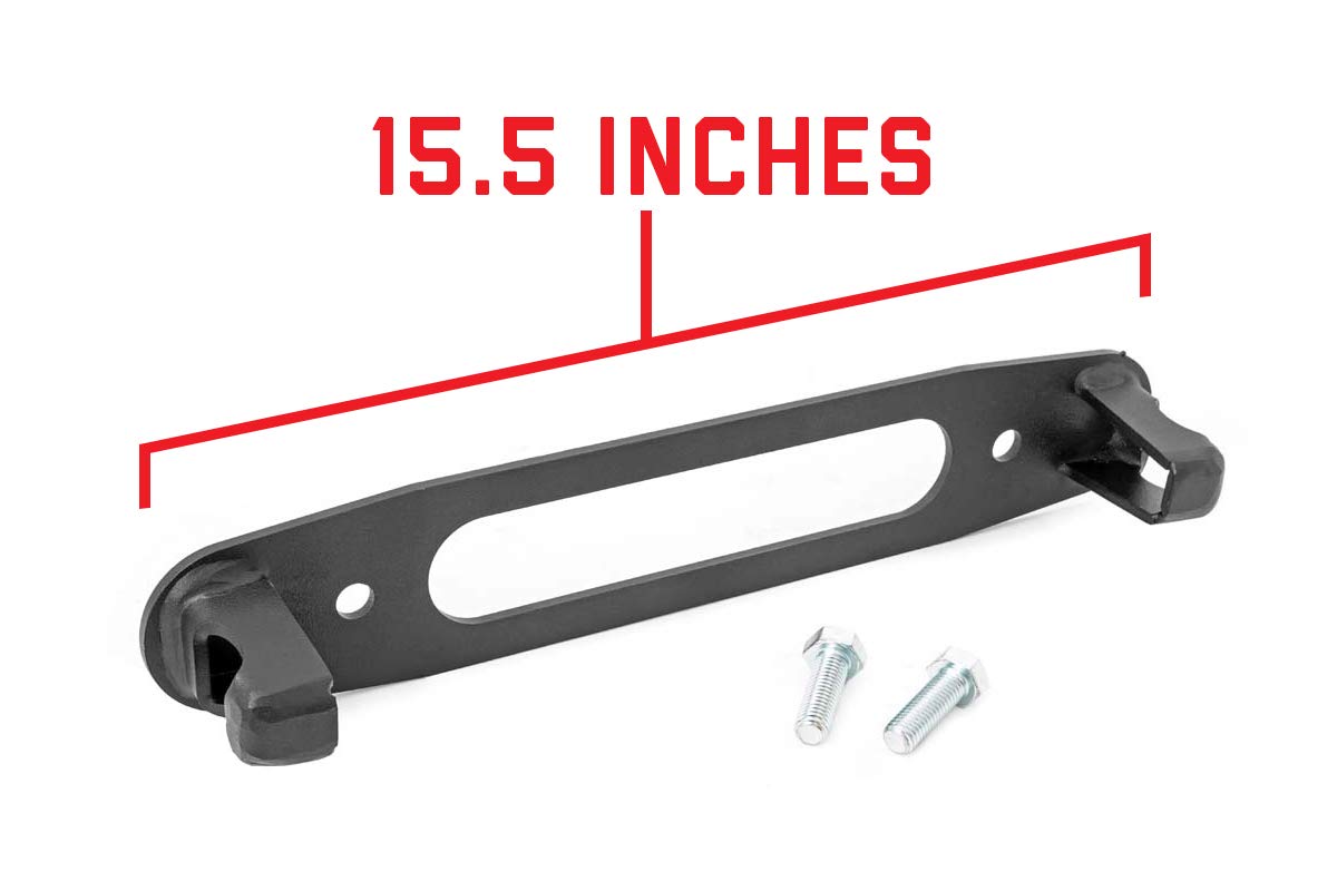 Hawse Fairlead Hook Mount Rough Country - Keeps Clevis Hook Secure, Easy Bolt-On Install