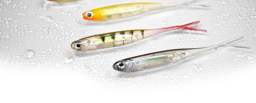 Bento Bait Lunkerhunt Fishing Lure (6 Pieces)| Each 3-Inch, Dace Color | Life-Like Saltwater and Freshwater Fish Baits, Award Winning, Soft Body for Bass Trout Fishing