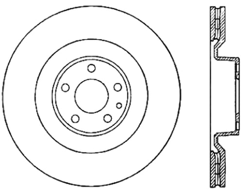 Sport StopTech 128.33095L Cross Drilled Brake Rotor (Front Left), 1 Pack