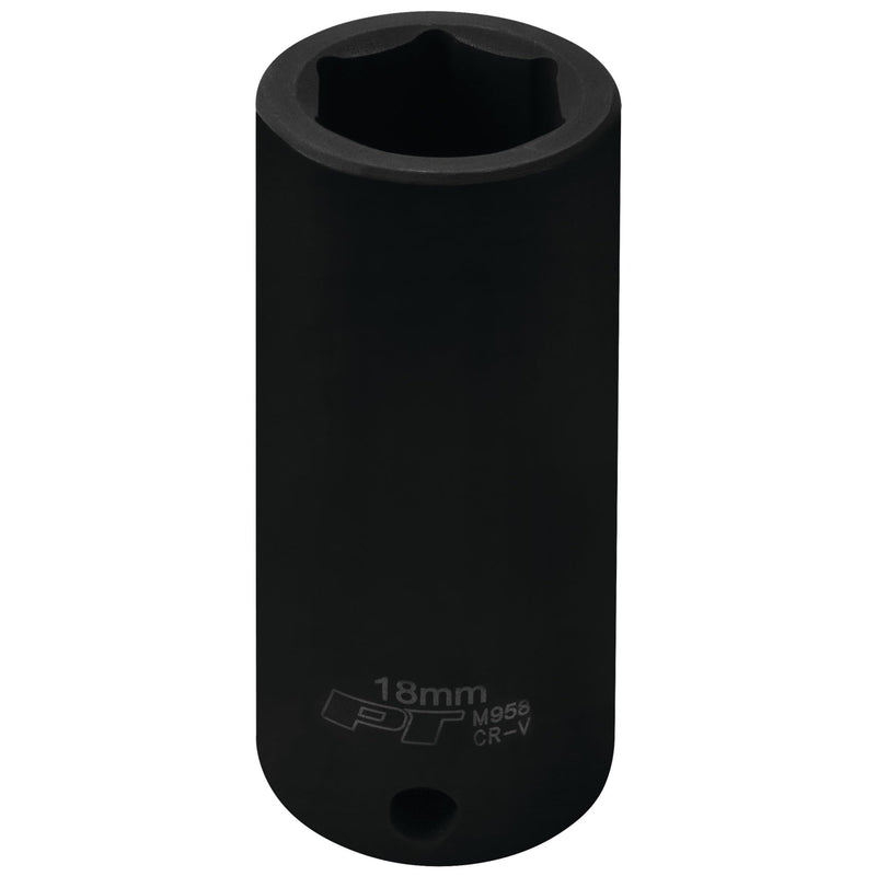 3/8-Inch Performance Tool M958 18mm Deep Wall Impact Socket