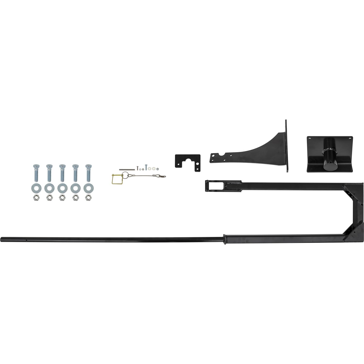 Traffic Cone Holder Buyers Products TCH14V Swing Away Horizontal Bumper Mount, Black Carbon Steel, Front-Bumper Mounted with Hardware, Built-in Retention Pin for Secure Transport