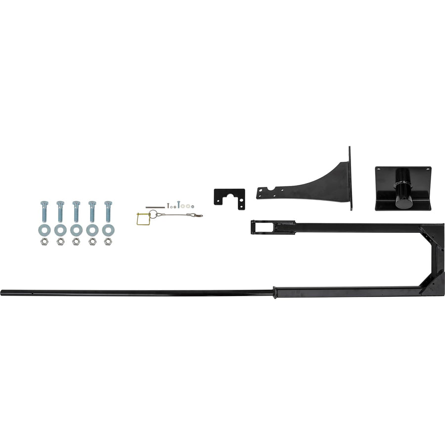 Traffic Cone Holder Buyers Products TCH14V Swing Away Horizontal Bumper Mount, Black Carbon Steel, Front-Bumper Mounted with Hardware, Built-in Retention Pin for Secure Transport