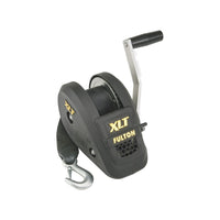 Fulton Winch 142320, 1400 lbs, Single-Speed with 20' Strap, Black Cover, 1 Pack