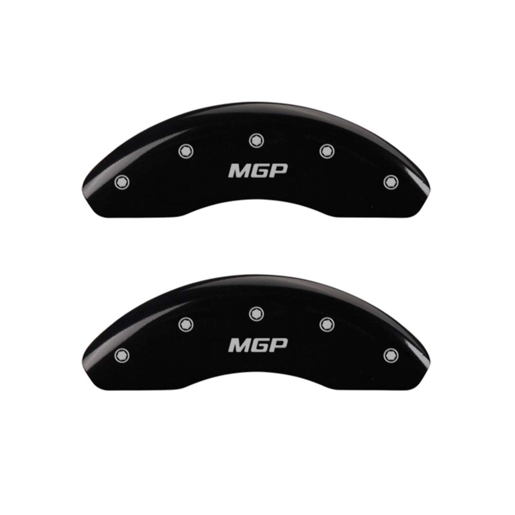 Black MGP Caliper Covers Caliper Covers(MGP 16237SMGPBK Set of 4)