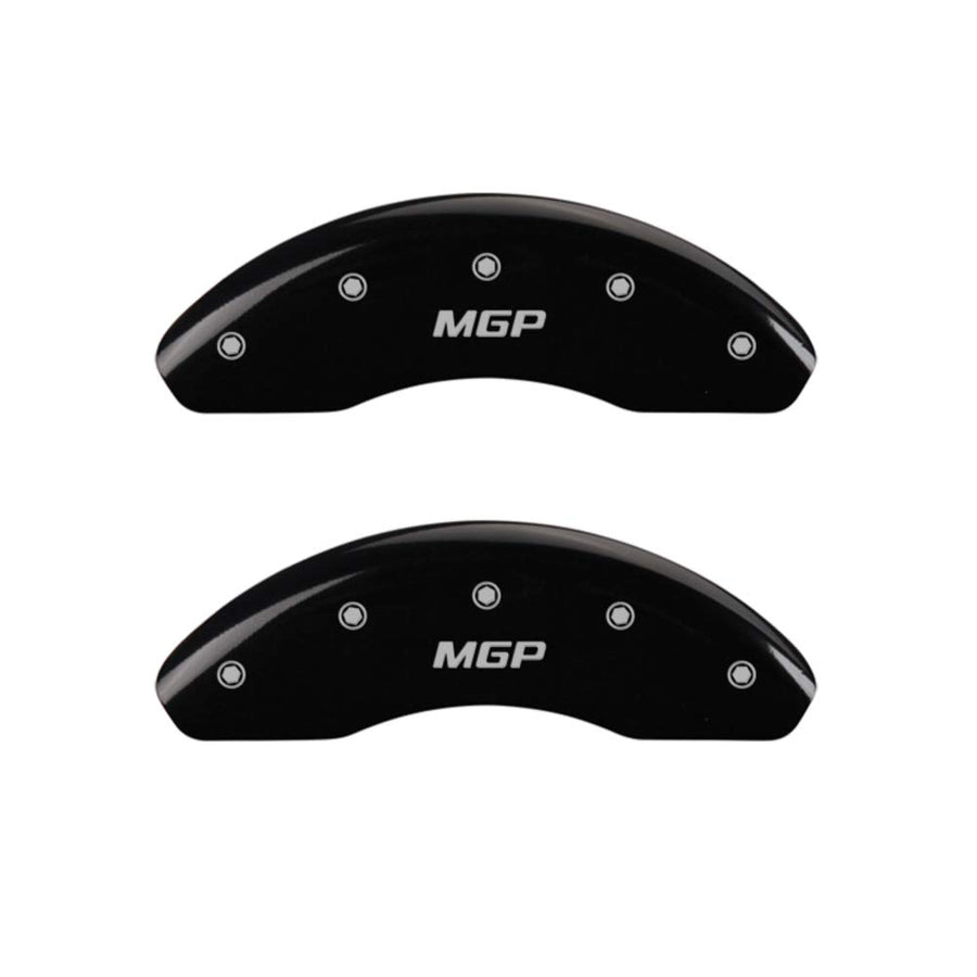 Black MGP Caliper Covers Caliper Covers(MGP 16237SMGPBK Set of 4)