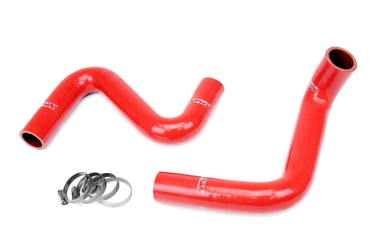 3-ply HPS Red Reinforced Silicone Radiator Coolant Hose Kit 57-1957-RED