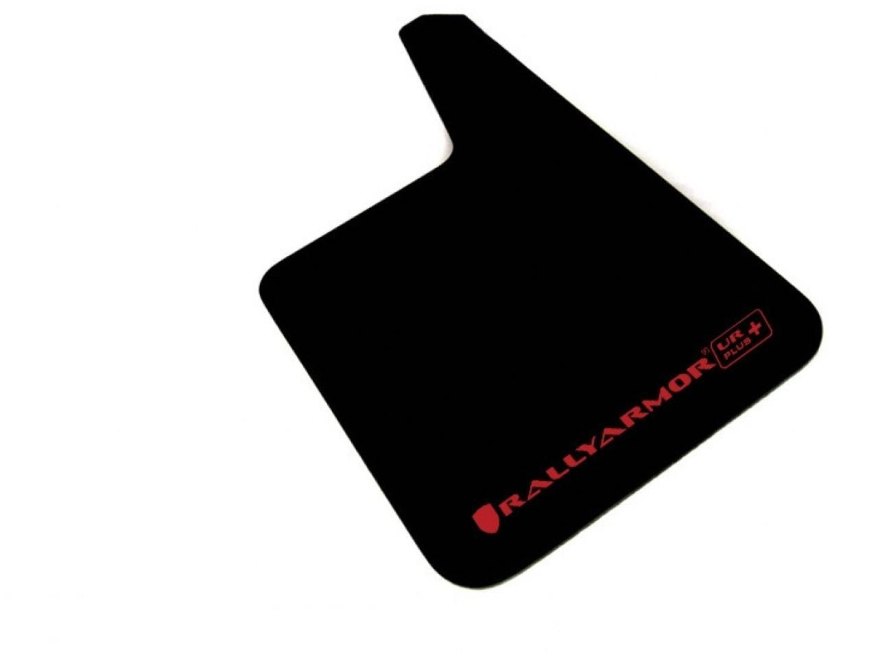 Rally Armor Black, Red MF20-URP-BLK/RD Mud Flap with Logo (Larger Universal Fitment (no Hardware) UR Plus), 1 Pack